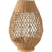 J-Line Lamp metaal getwist donker naturel large