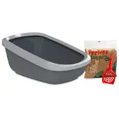 Peewee Startpakket Ecogranda Xxl Antraciet - Grijs 66,5 X 48,5 X 28 Cm