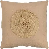J-Line Kussen Zon Vierkant Polyester Beige