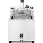 Hendi Friteuse met aftapkraan 10 l 400V 6600W, Friteuse, Zilver