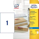 Avery Universele etiketten AVERY Zweckform J8567-25 Transparant 210 mm x 297 mm