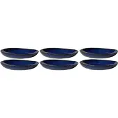 Like. by Villeroy & Boch Schaal Lave Bleu Plat 27,5 cm (6-Delig)