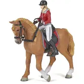 Papo Vrouwelijke ruiter met een trailpaard