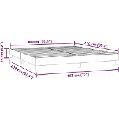 vidaXL Bedframe zonder matras 180x210 cm fluweel roze