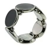 Behave - Rekarmband dames - Zilverkleur grijstinten - Tijdloos design