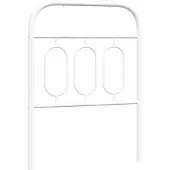 vidaXL Vervangend hoofdbord 75 cm metaal wit