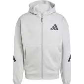 Adidas Sportsweatvest 'Z.N.E.' grijs gemêleerd / zwart
