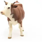 Papo 51133, 3 figuurtjes, Boerderijdieren, Bruin, Wit, PVC