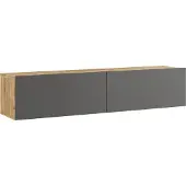 En.casa Tv-meubel Lapinlahti 140x31,5x29,5cm houtkleurig en antraciet