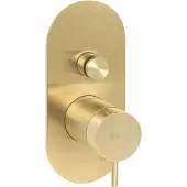 Qisani Flow inbouwthermostaat afbouwdeel gold