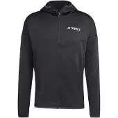 Adidas Funktionele fleece-jas 'Xperior' zwart / wit