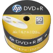 HP DVD+R 4.7GB/120Min/16x Bulk Pack (50 Disc)