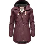 NAVAHOO Tussenmantel 'Rainy Forest' oranje / bordeaux / wit