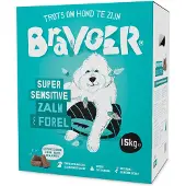 Bravoer Graanvrij Geperst hondenvoer Super Sensitive Zalm &amp; Forel 15 kg