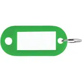 Pavo Sleutellabel pavo plastic groen | Doos a 100 stuk
