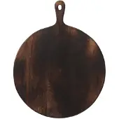 J-Line Snijplank rond hout donker large