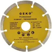 GEKO Diamantschijf - Gesegmenteerde Rand - 125 mm - Voor Steen en Beton