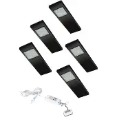 Doeco LED 12V Onderbouw set Dotty 5 Spots met Schakelaar kleur Zwart LVSET5DOTSZ