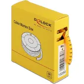 DeLOCK Cable Marker Box, No. 4, yellow, 500 pieces