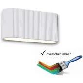 Artdelight Unieke wandlamp Lille wit met ribbels