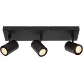 Lucide AMIGO - Plafondspot - 3xGU10 (MR16) - Zwart