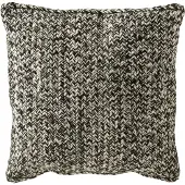 J-Line kussen miami polyester /wit 42x44x10cm