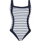 Sunflair Badpak donkerblauw / wit