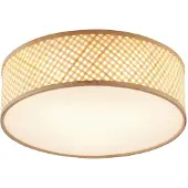 QAZQA Oriëntaalse bamboe plafondlamp naturel 40cm - Tremmo