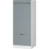 Vicco Hoge kast Fame-Line, Licht blauw-grijs/Wit, 60 cm