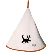 Winkler - Dubout keuken handdoek met kat - rond - katoen - 60cm