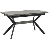 Beliani BENSON - Uitschuifbare eettafel - Lichtgrijs - 80 x 140/180 cm - MDF