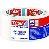 TESA PVC-pleisterband | standaard | wit | lengte 33 m | breedte 50 mm | 6 stuks - 60399-00005-00 60399-00005-00