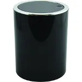 MSV Pedaalemmer 6L - KAMAKA - Prullenbak Badkamer - ABS - Zwart