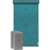 Yogistar Yoga-Set Starter Edition - lotus mandala (Yogamatte + 2 Yogablöcke)
