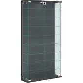 VCM RelasL vitrinekast wandmontage 2 deuren antraciet.