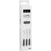 Copic Multiliner finelinerset zwart (0,5 - 1 mm) 3 stuks
