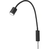 FISCHER&HONSEL GMBH LED-wandlamp Justi, zwart, Woon-/ Eetkamer, metaal, Modern, LED wandlamp