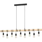 Eglo Eettafel Hanglamp Townshend 9x E27 Hout