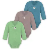 Normani Rompertje/body blauw / groen / rosa