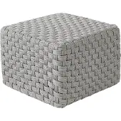 Beliani NALLI - Buitenpoef - Grijs - Synthetisch materiaal
