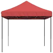 vidaXL Partytent, inklapbaar, pop-up, bordeauxrood, 440x292x315 cm
