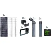 Alberts Gelast gaas Fix-Clip Pro Hoogte: 80-150cm, totale lengte: 10 en 25m, voor plaatsing in beton (set)