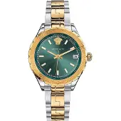 Versace V12050015 Dames Hellenyium Tweekleurig Groen Horloge