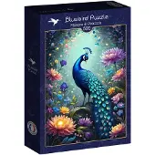 Blue Bird Flowers & Peacock Puzzel 500 stukjes