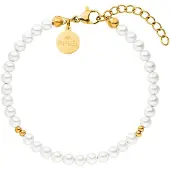 Purelei Armband 'Finesse' goud / parelwit