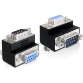 DeLOCK Seriële RS232 haakse adapter 9-pin SUB-D (m) - 9-pin SUB-D (v) - versie 4