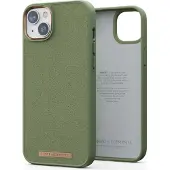 Njord by Elements Njorð byELEMENTS Suede Comfort+ - Achterzijde behuizing voor mobiele telefoon - geschikt voor MagSafe - suede, 100% hergebruikt plastic - olijfgroen - voor Apple iPhone 14 Plus