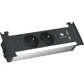 Bachmann KAPSA S 2xUTE 1xUSB oplader, stroomkabel 2,0m, CEE7/7