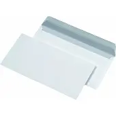 Elepa envelop 110x220 mm, zelfkl., z. venster, wit, 80 g/m2, 1.000 st