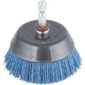 Wolfcraft Nylon-komborstel | Blauw | 6-kant schacht | Ø65mm | 1 stuk - 2729000